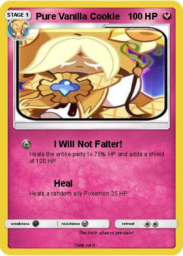 Pokémon Pure Vanilla Cookie - I Will Not Falter! - My Pokemon Card