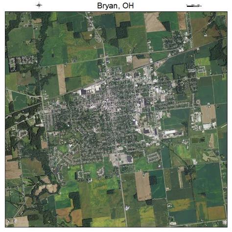 Aerial Photography Map of Bryan, OH Ohio