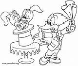 In This coloring Page Woody Woodpecker Became A Magician He Has Just  sketch template