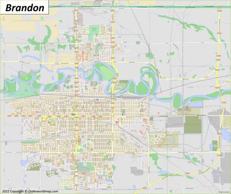 Brandon Map | Manitoba, Canada | Detailed Maps of Brandon