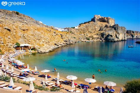 Rhodes Lindos Beach (Limanaki Agios Pavlos): Photos, Map | Greeka