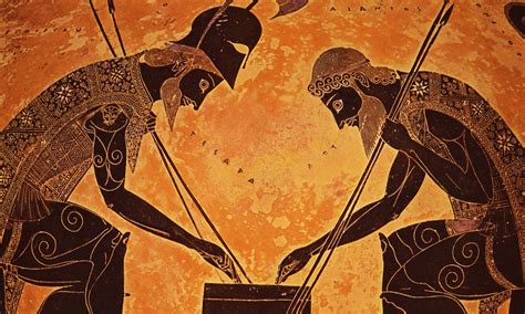 Achilles and Ajax by Exekias - Desktop Wallpaper