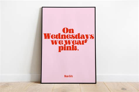 Mean Girls on Wednesday's We Wear Pink Film Movie - Etsy