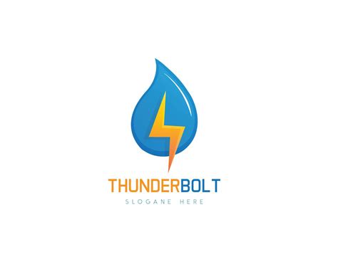 Thunder bolt logo 8488635 Vector Art at Vecteezy