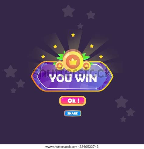 You Win Game Ui Badge Pop Stock Vector (Royalty Free) 2240533743 | Shutterstock | Game ui, Games ...