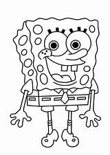 Happy Sponge Bob coloring Page  Free Printable Coloring Pages sketch template