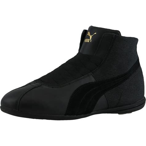 PUMA - Puma Women's Eskiva Mid Remaster Black / High-Top Leather Indoor Court Shoe - 11M ...