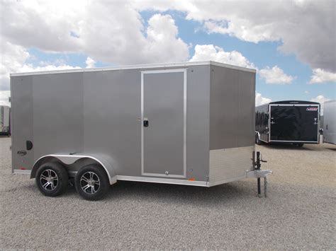 Cargo Trailer - 2020 Pace American 7X14' Aluminum Enclosed Cargo Trailer Extra 6" Hei | TrailersUSA