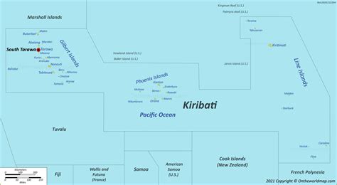 Kiribati Map | Detailed Maps of Republic of Kiribati