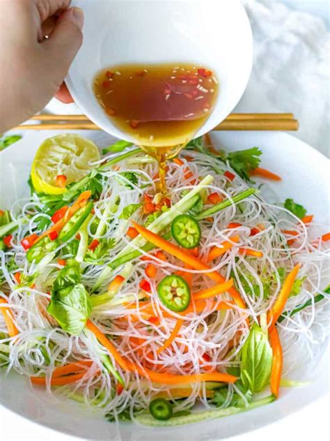 Quick and Easy Vietnamese Noodle Salad with Tangy Dressing - Drive Me ...