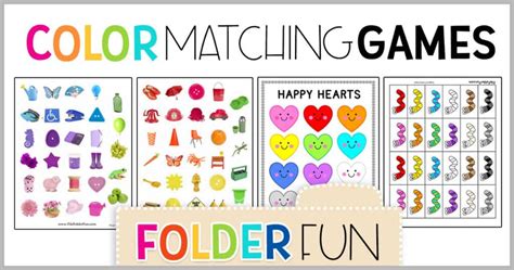 Preschool Color Matching Games - File Folder Fun