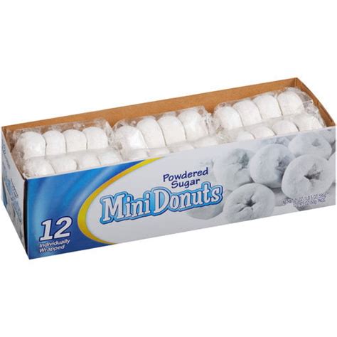 Great Value Mini Donuts, Powdered Sugar, Oz, 40 Count ...