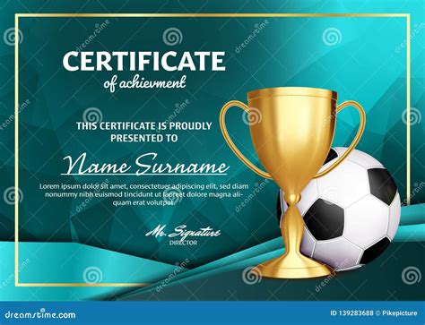 Art & Collectibles Prints Digital Prints Sport Certificate Award EDITABLE Soccer Football ...