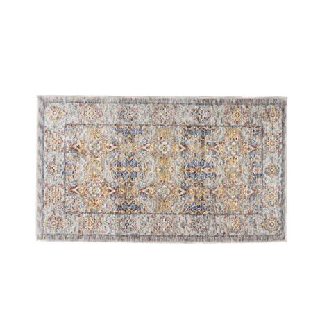 Laura Ashley Performance Gray/Brown/Blue Rug | Wayfair