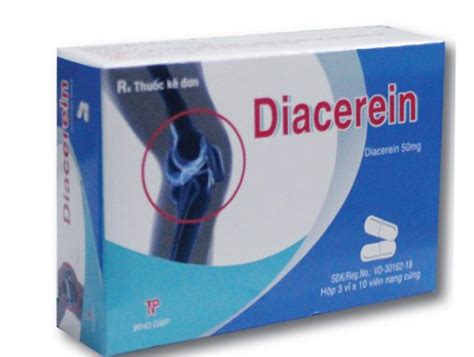 Diacerein, thuốc biệt dược, VD-30162-18 - PT GLAXO WELLCOME INDONESIA