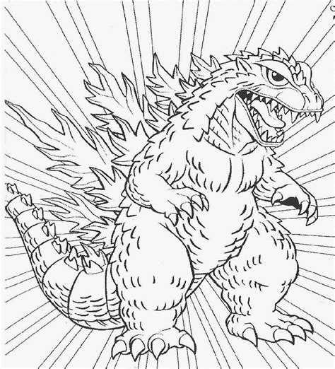 Printable Godzilla Coloring Pages