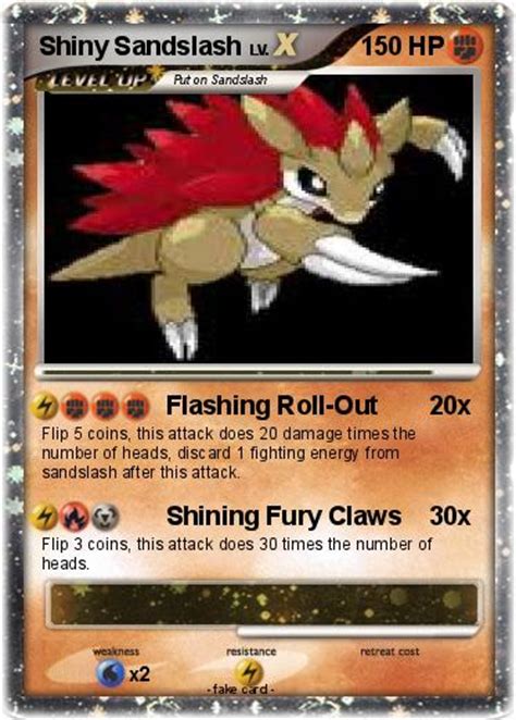 Pokémon Shiny Sandslash - Flashing Roll-Out - My Pokemon Card