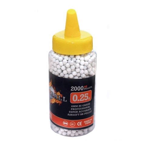 Fireball 0.25G 2000 White Airsoft BB Pellets