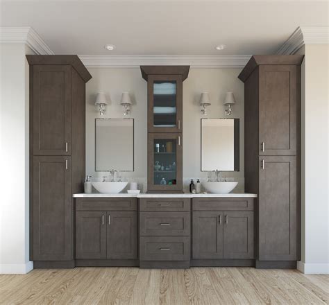 Natural Grey Shaker Pre-Assembled Bathroom Vanities