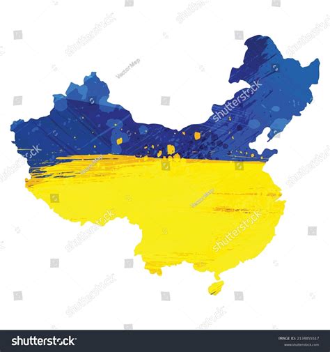 Vector Map China Isolated Vector Illustration Stock Vector (Royalty Free) 2134855517 | Shutterstock