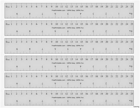 Centimeter Ruler Clipart - Printable Ruler Actual Size