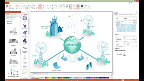 How to Draw a Telecommunication Network Diagram - YouTube