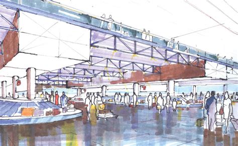 Airport Sketch at PaintingValley.com | Explore collection of Airport Sketch