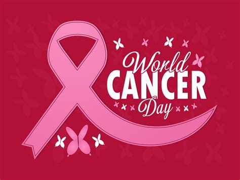 World cancer day vector logo event concept colorful ribbon with vector ...