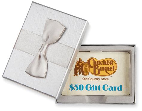 Amazon.com: Cracker Barrel $50 Gift Card - In a Gift Box : Gift Cards