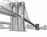 Brooklin Bridge sketch template