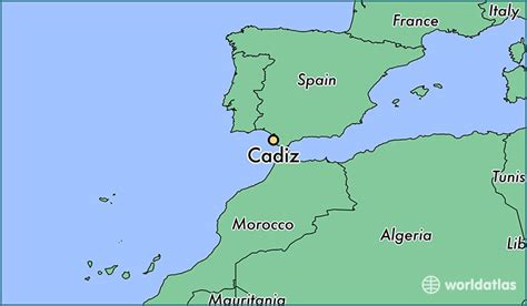 Cadiz In Spain Map - Alvera Marcille