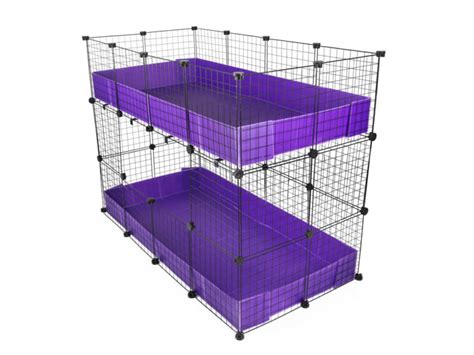 2x3 Stacking Modular Grid Guinea Pig Cage - C and C Guinea Pig Cages