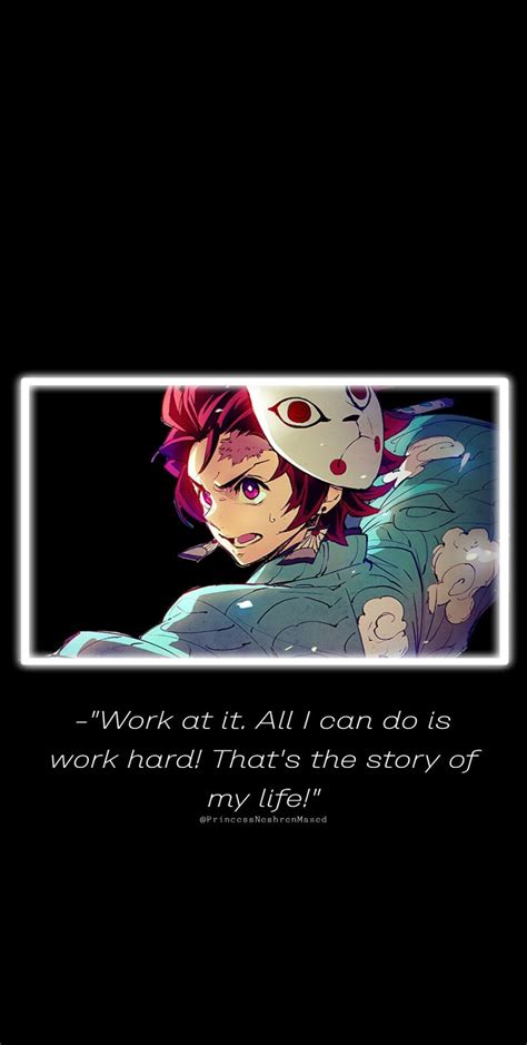 Tanjiro Kamado | Anime quotes, Anime quotes inspirational, Anime demon