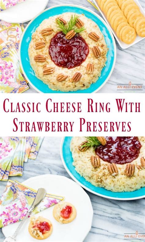 Cheese Ring Appetizer With Strawberry Preserves | Recipe | Cheese ring ...