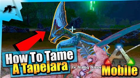 Ark Survival Evolved Mobile| How To Tame A Tapejara Solo(Easy!)| iOS ...