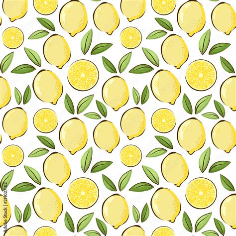 Lemon Pattern Wallpaper