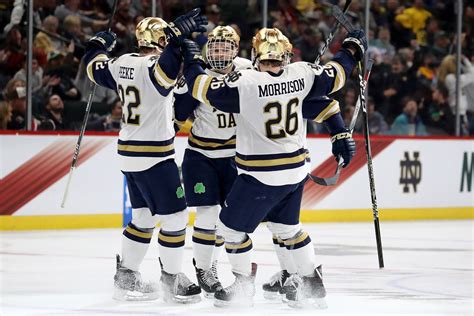 Notre Dame Hockey Splits Weekend Series With Michigan - One Foot Down