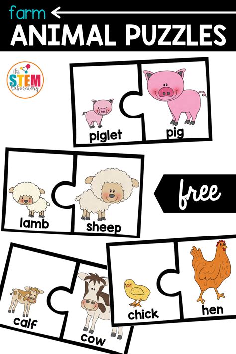 Farm Animal Puzzles - The Stem Laboratory