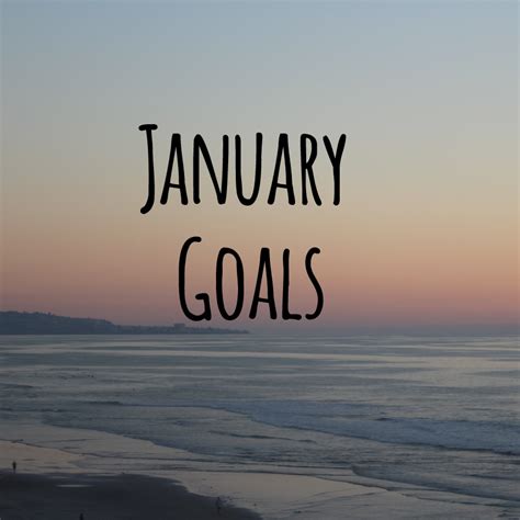 January Goals - Food, Booze, & Baggage