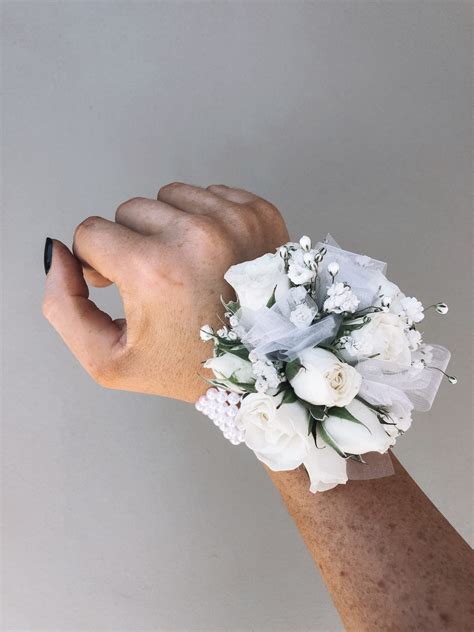 White Wrist Corsage - The Lush Lily - Brisbane & Gold Coast Florist Flower Delivery - Carindale ...