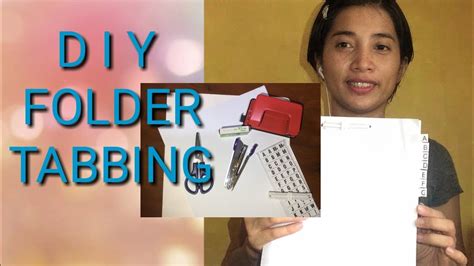 DIY FOLDER TABBING 2022 HOW TO MAKE TABBINGS IN FOLDER - YouTube