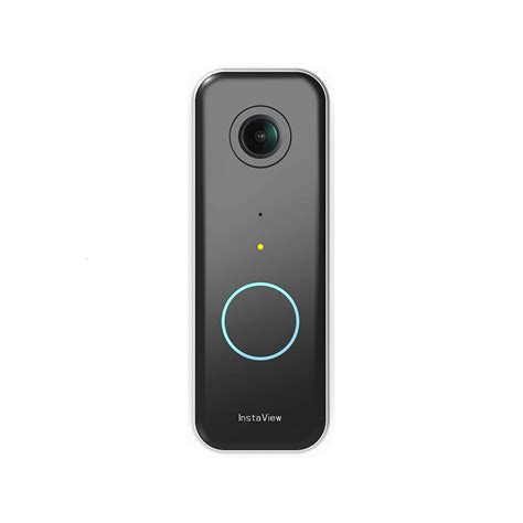 InstaView WiFi Video Doorbell Camera with Accurate AI Motion Detector, Wired, No lag, Small ...