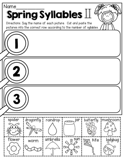 Free Printable Syllable Worksheets For Kindergarten - Lexia's Blog