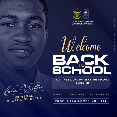 Welcome back to campus flyer of Lala Victor designed by oppomence graphics in ghana 02473692… in ...