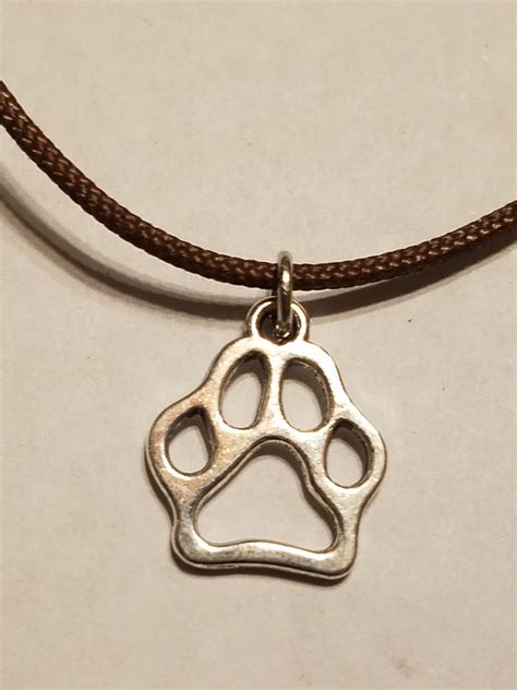 Dog / Penn State Nittany Lion Paw Print Necklace | mallardtone-calls