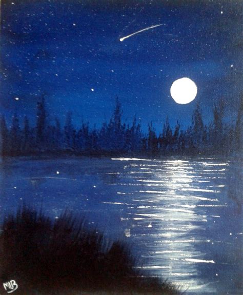 Night sky (painting) by ShiftingDestiny on DeviantArt