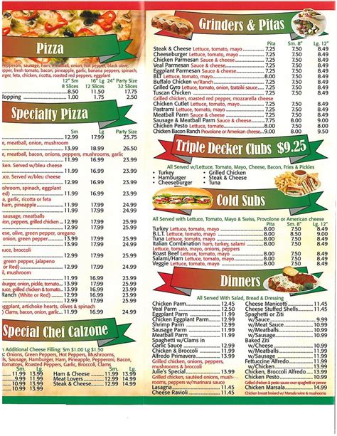 BerkshireMenus.com - Gino's Pizza