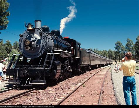 Grand Canyon steam excursion train #29 preparing to depart Grand Canyon ...