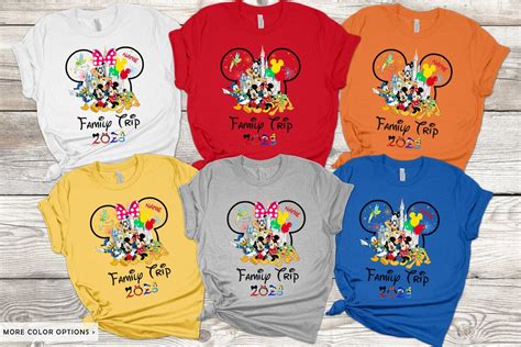 Family Trip Disney 2023 Shirts, Family Vacation Shirts, Disneyland Family Vacation Shirt ...