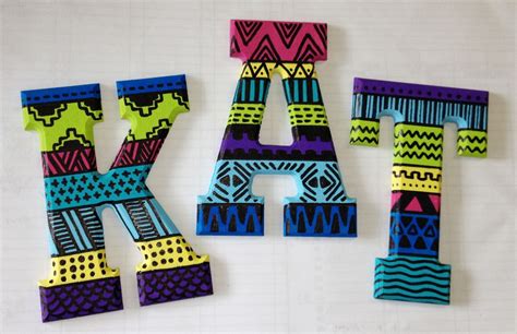 love the design! | Crafts, Sorority crafts, Tribal letters